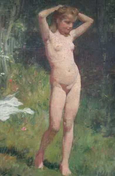 Виктор Габриэль Жильбер - Nude young girl 